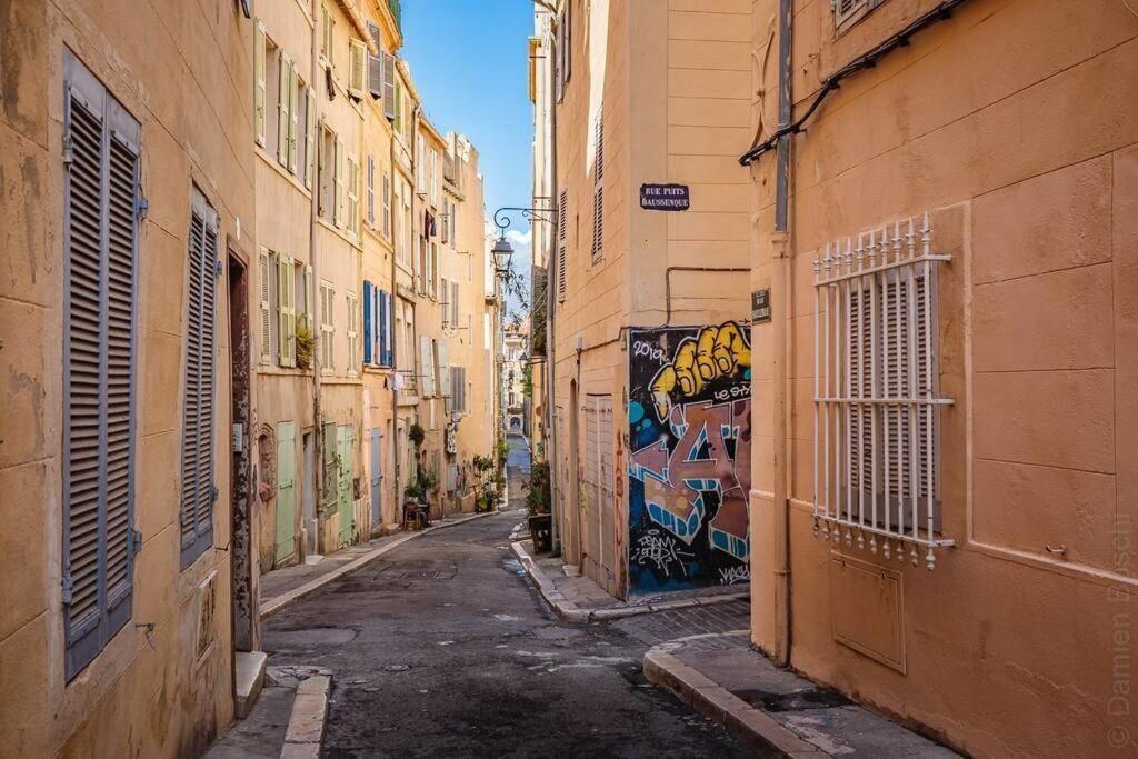 Appartement 5*, Climatise, Avec Terrasse Au Quartier Le Panier Marseille Kültér fotó