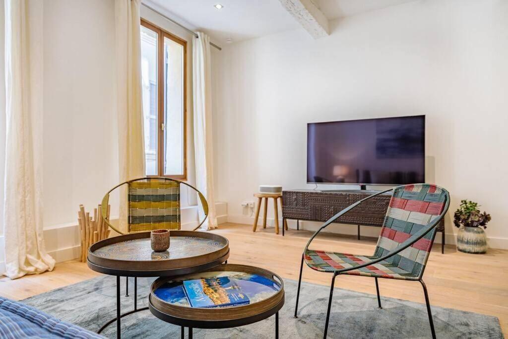 Appartement 5*, Climatise, Avec Terrasse Au Quartier Le Panier Marseille Kültér fotó