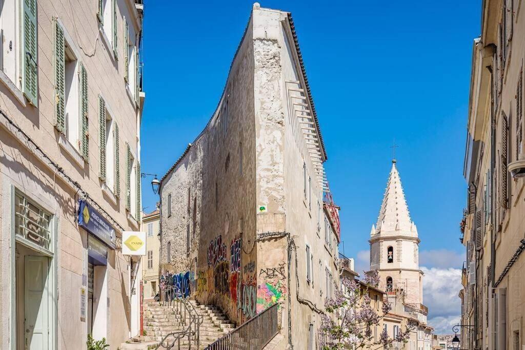 Appartement 5*, Climatise, Avec Terrasse Au Quartier Le Panier Marseille Kültér fotó